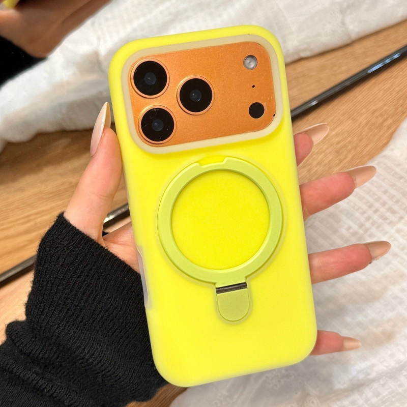 Divfunkcionāla magnētiskā saliekamā statīva no šķidrā silikona iPhone 17 Pro Max