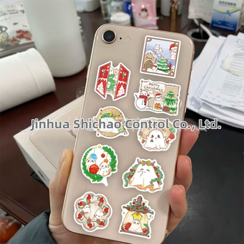 Lipdukų rinkinys lapams – Kalėdiniai maži vaiduokliai, 50 lapų, PVC lipnios, piešinio stilius