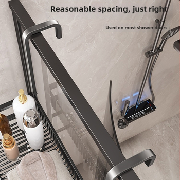 Alumiiniumist vannitoa arätikute riiul, puurimiseta, kolmetasemeline, spreiplaasti viimistlus, 20 kg kandevõime