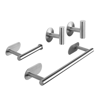 304 nerūdijančio plieno rankšluosčių laikiklis, be gręžimo, vieno stulpo dizainas, apkrova 20 kg, blizgus paviršius