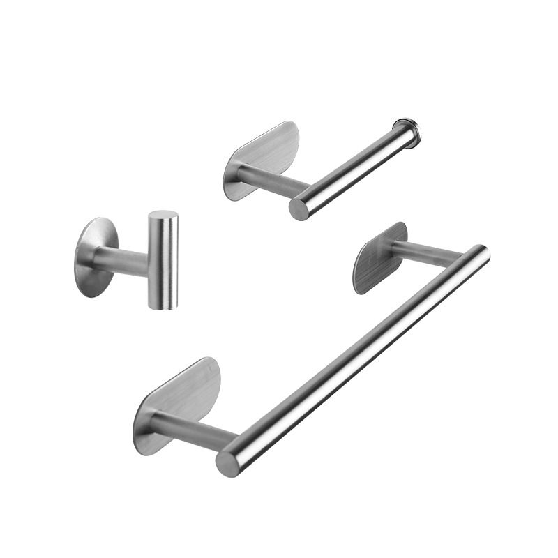 304 nerūdijančio plieno rankšluosčių laikiklis, be gręžimo, vieno stulpo dizainas, apkrova 20 kg, blizgus paviršius