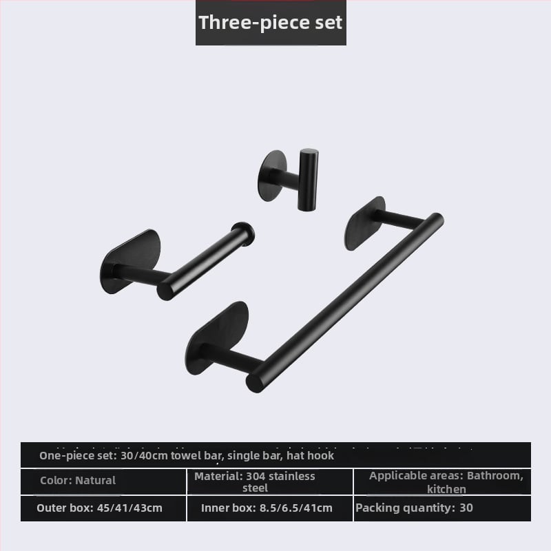 304 nerūdijančio plieno rankšluosčių laikiklis, be gręžimo, vieno stulpo dizainas, apkrova 20 kg, blizgus paviršius
