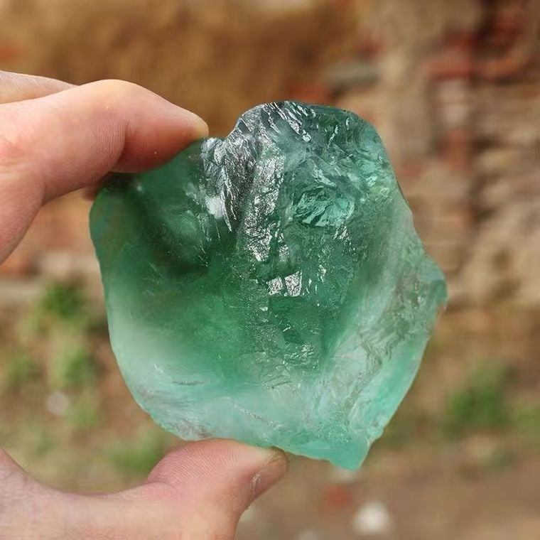 Ornament din piatră de fluorită – stil chinezesc, sculptură gravată