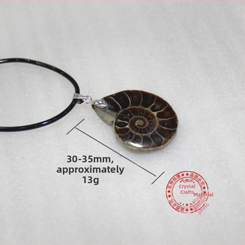 Ogrlica s fosilom od kristala — Brand: Appen Crystal Crafts; Stil: Moderna jednostavnost; Pakiranje: kartonsko pakiranje; Kategorija: Fosilna ogrlica