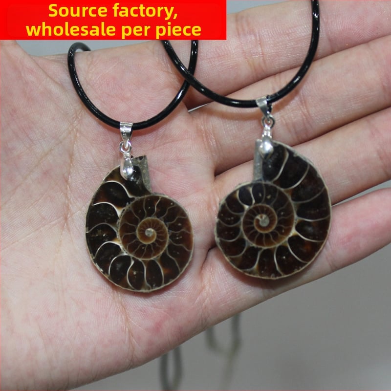 Ogrlica s fosilom od kristala — Brand: Appen Crystal Crafts; Stil: Moderna jednostavnost; Pakiranje: kartonsko pakiranje; Kategorija: Fosilna ogrlica