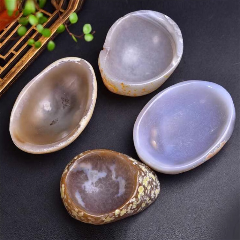 Ahatna zdjela — moderni minimalistički dizajn, kristalni materijal, originalna kamena rezba; pogodno kao poklon za putna sjećanja i novi dom (Materijal: agat; Kategorija: ahatna zdjela; Stil: moderni; Tip materijala: kristal; Prigode: putna sjećanja, novi 