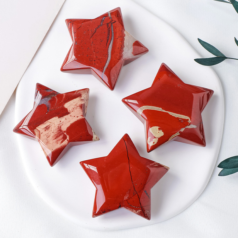 Kristalna zvijezda s pet točaka – dekorativni predmet (Brand: Apeng Crystal Crafts; Kategorija: Kristalni sirovi kamen; Materijal: Kristal; Stil: Moderna jednostavnost; Pakiranje: PP vrećica, pojedinačno pakirano)