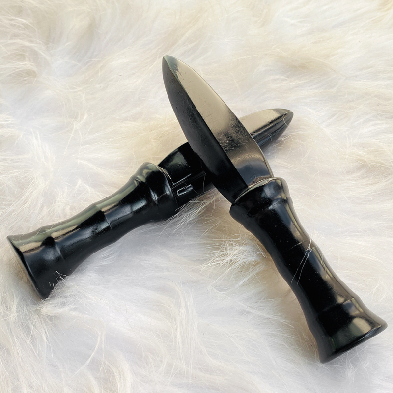 Διακοσμητικό μαχαίρι από κρύσταλλο, χειροποίητα σκαλισμένο για διακόσμηση σπιτιού και γραφείου