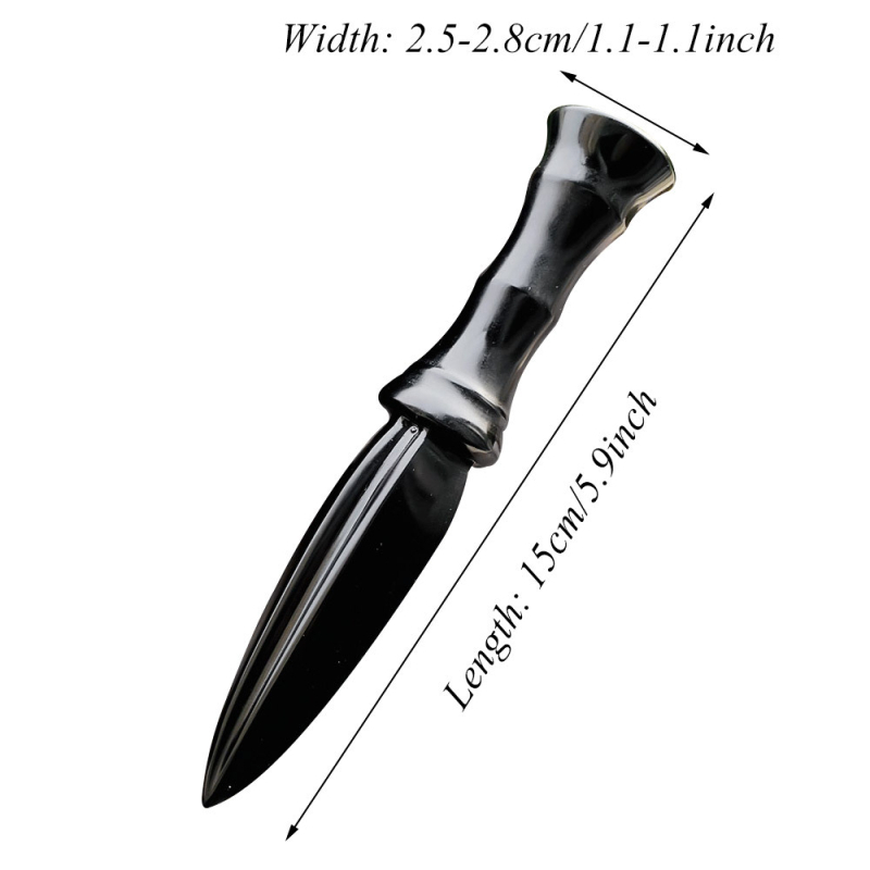 Διακοσμητικό μαχαίρι από κρύσταλλο, χειροποίητα σκαλισμένο για διακόσμηση σπιτιού και γραφείου