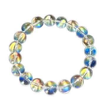 Holdkő kristály karkötő, egyszálas kivitel, 925 ezüst díszítés, gyűjtemény-szint, ajándékdobozban