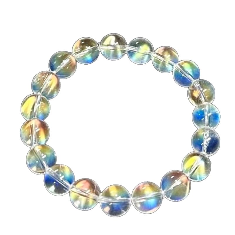 Holdkő kristály karkötő, egyszálas kivitel, 925 ezüst díszítés, gyűjtemény-szint, ajándékdobozban