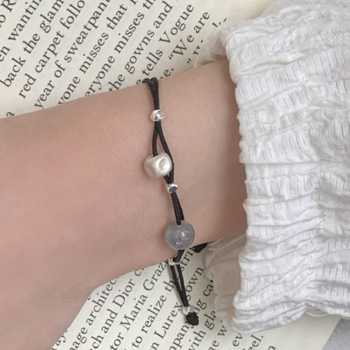 925-ös ezüst karkötő holdkővel, kézzel készített, romb geometriájú dizájn, női divat ékszer