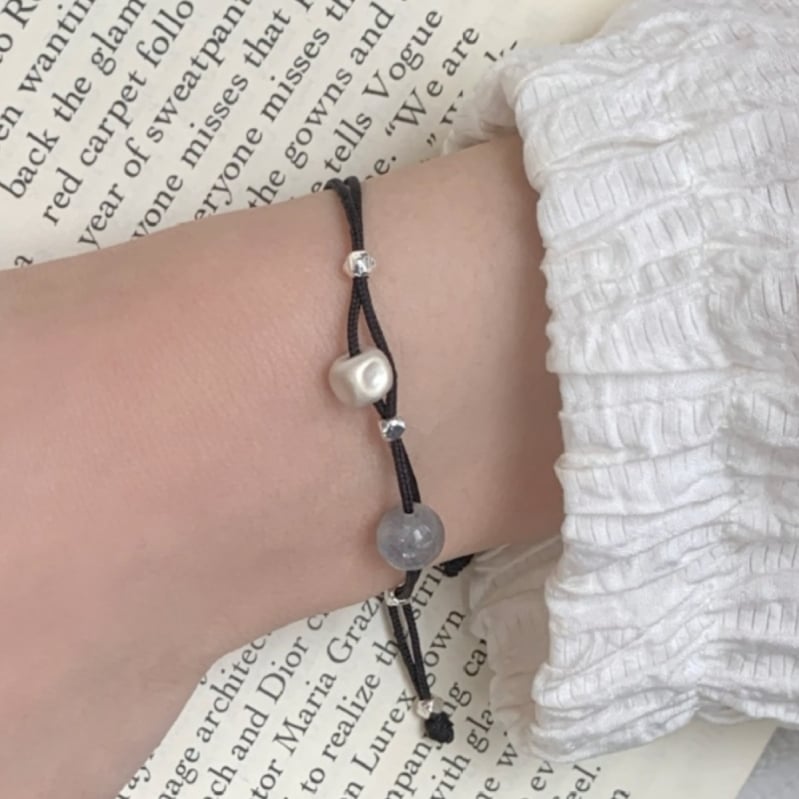 925-ös ezüst karkötő holdkővel, kézzel készített, romb geometriájú dizájn, női divat ékszer