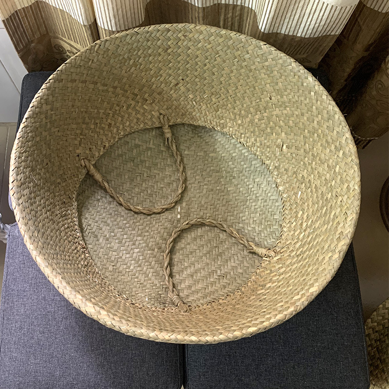 Цветарник от тръстика, ръчно плетен, дишащ, за настолен, подов и висящ монтаж