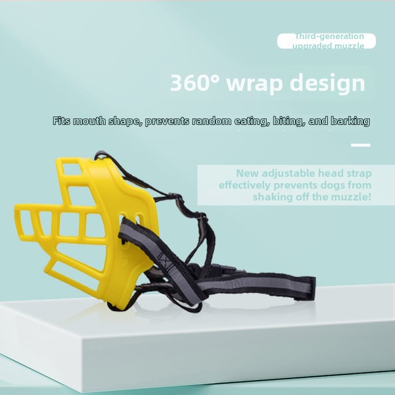 Μάσκα σκύλου από TPE με διαπερατό πλέγμα, αντιδαγκωτικό