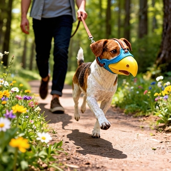 Brnjica za psa od TPR-a i webbinga, maska protiv ugriza, uređaj protiv lajanja, vodootporna, prilagodljiva