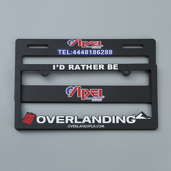 ABS okvir za registracijsku pločicu, univerzalni, model SY227abs, materijal plastika, broj dijela SY227abs, marka Sen yan, prilagodba dostupna