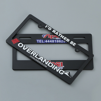 ABS okvir za registracijsku pločicu, univerzalni, model SY227abs, materijal plastika, broj dijela SY227abs, marka Sen yan, prilagodba dostupna