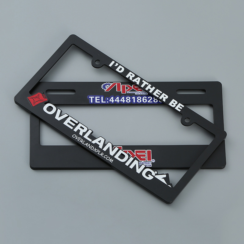 ABS okvir za registracijsku pločicu, univerzalni, model SY227abs, materijal plastika, broj dijela SY227abs, marka Sen yan, prilagodba dostupna