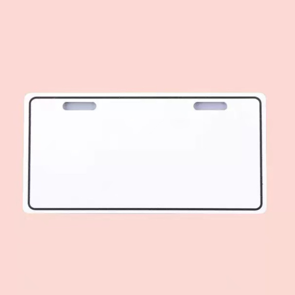 Okvir za stražnju registracijsku pločicu električnog vozila - aluminijska konstrukcija, dimenzije 18,2 × 9,2 cm, model 252, broj dijela 03