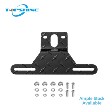 Držač registarske pločice od aluminijske legure za prikolicu s stražnjim svjetlom i kompletom vijaka – Model 101013b-ls; Kompatibilno s prikolicama