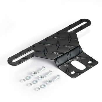 Držač registarske pločice od aluminijske legure za prikolicu s stražnjim svjetlom i kompletom vijaka – Model 101013b-ls; Kompatibilno s prikolicama