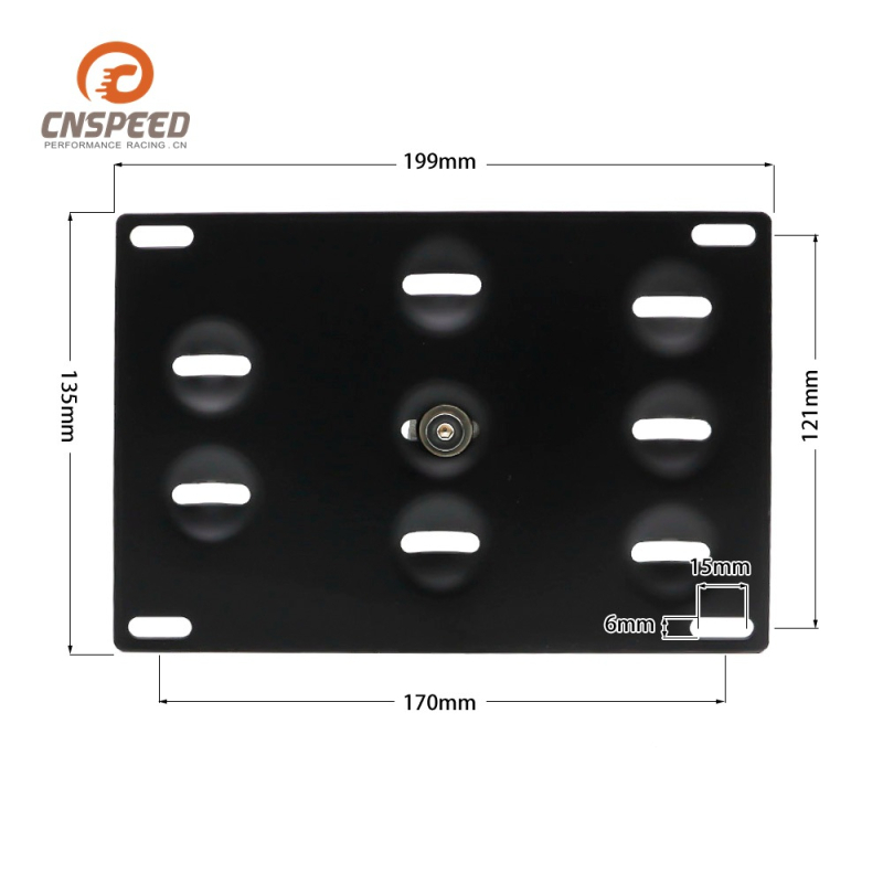 Univerzalni prednji okvir za registarsku tablicu od aluminijske legure, kompatibilan s BMW F serijom; dodatak YC101096, CNSPEED marka.