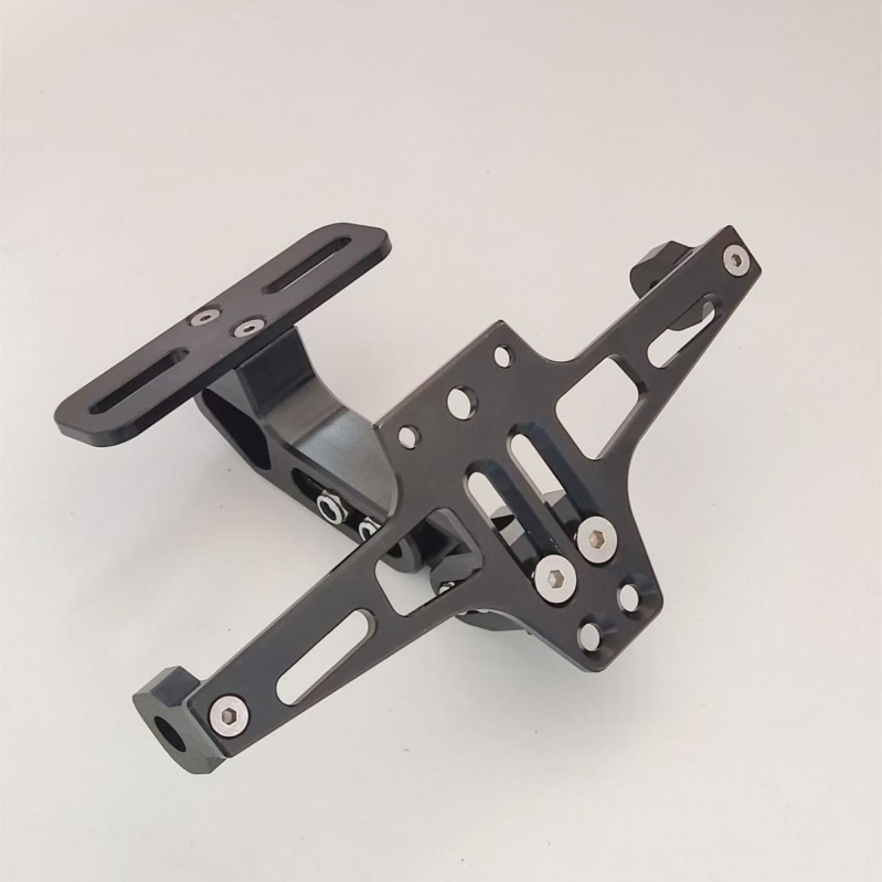 CPJ-01 Univerzalni stražnji nosač registarske pločice za motocikl, CNC aluminijska legura, sklopni teleskopski