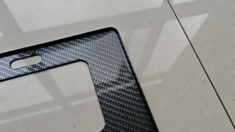 Ramă pentru plăcuța de înmatriculare, aliaj de aluminiu, model 040, tip patru generații, piesă 003, compatibil universal