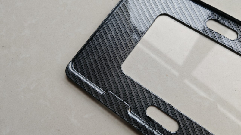 Ramă pentru plăcuța de înmatriculare, aliaj de aluminiu, model 040, tip patru generații, piesă 003, compatibil universal