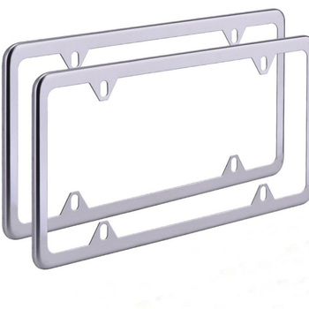 Rendszámkeret, rozsdamentes acélból, Tianpeng márka, kiegészítő sz. 01