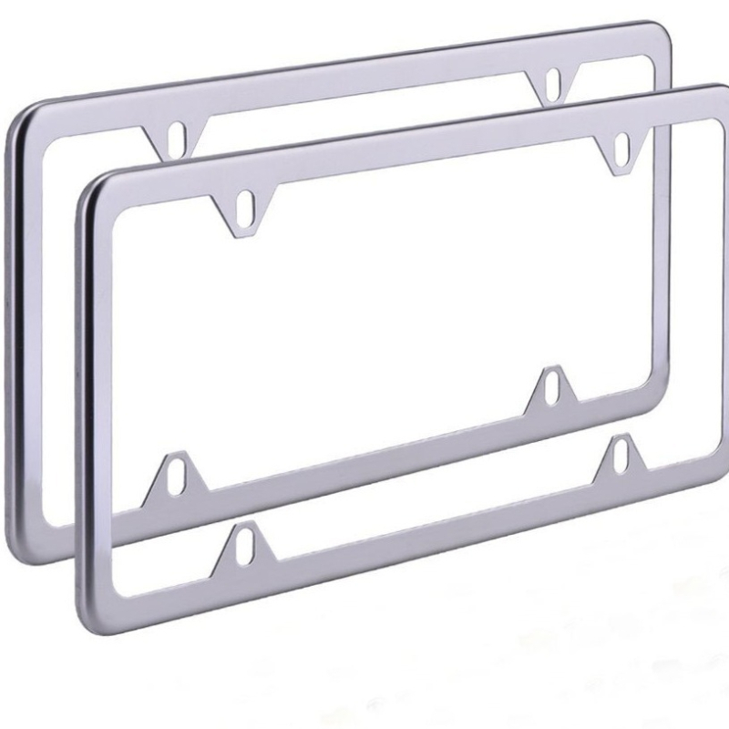 Rendszámkeret, rozsdamentes acélból, Tianpeng márka, kiegészítő sz. 01