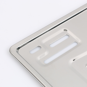 Motorkerékpár rendszámtábla keret, rozsdamentes acél, testreszabható, modell 01, Ji Dingchang