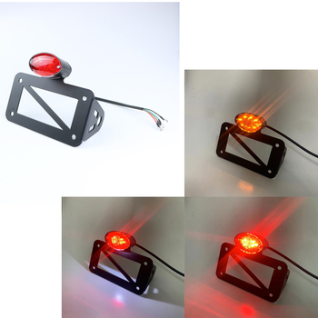 Držač svjetlosnog registarskog broja za motocikl, željezo, retro američki cruiser bočni držač registarske pločice