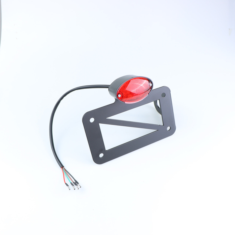 Držač svjetlosnog registarskog broja za motocikl, željezo, retro američki cruiser bočni držač registarske pločice