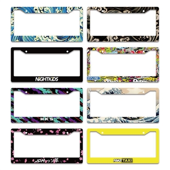 Plastični okvir registarske pločice, model 001, nehrđajući čelik, dio broj 001