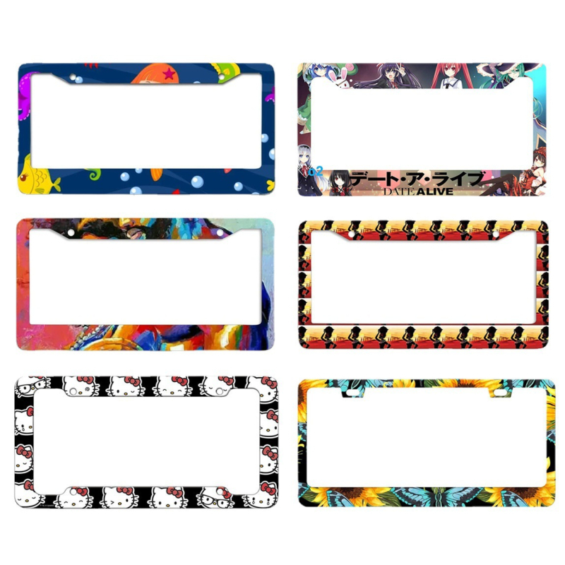 Plastični okvir registarske pločice, model 001, nehrđajući čelik, dio broj 001