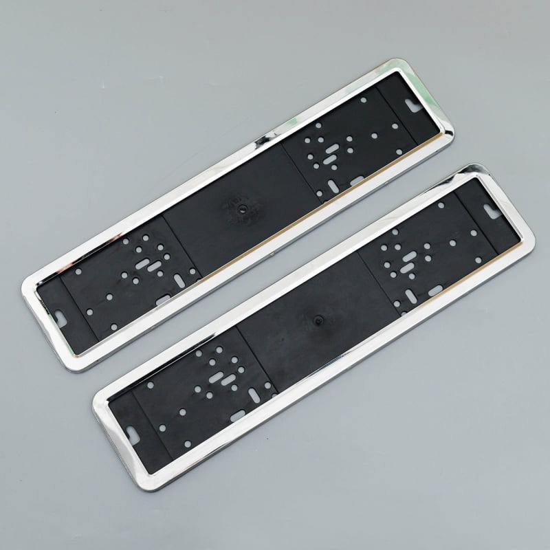 Rama za registarsku pločicu automobila s bazom od nehrđajućeg čelika, europski standard, model 11, broj dijela 22