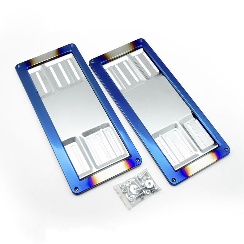 Okvir za registarsku pločicu automobila – nehrđajući čelik; model: držač registarske pločice; univerzalna uporaba; kompatibilno s automobilima Tajlanda