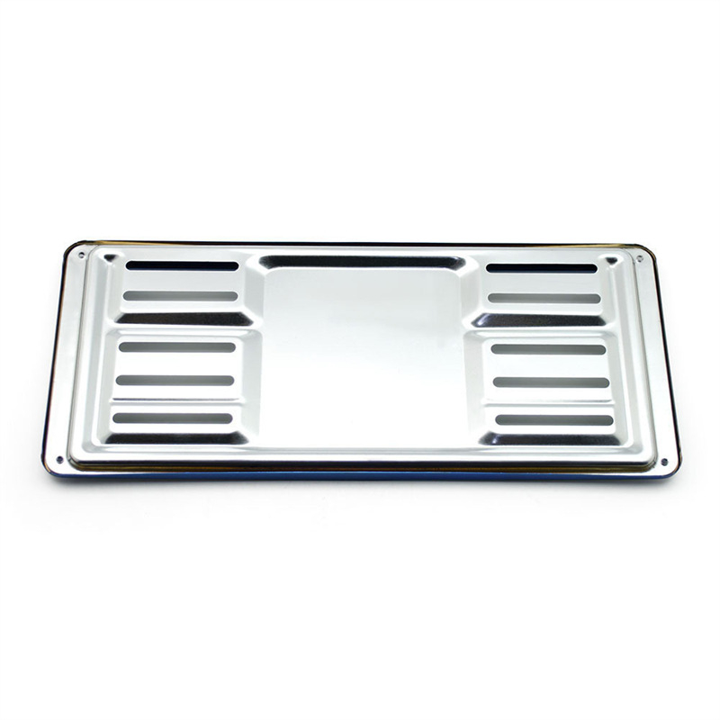 Okvir za registarsku pločicu automobila – nehrđajući čelik; model: držač registarske pločice; univerzalna uporaba; kompatibilno s automobilima Tajlanda