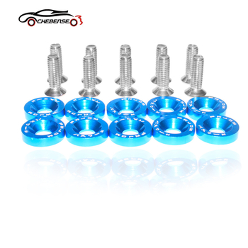 Auto modifikācijas blīvējo skrūves, dekoratīvās skrūves pie reģistrācijas rāmja, JDM stils