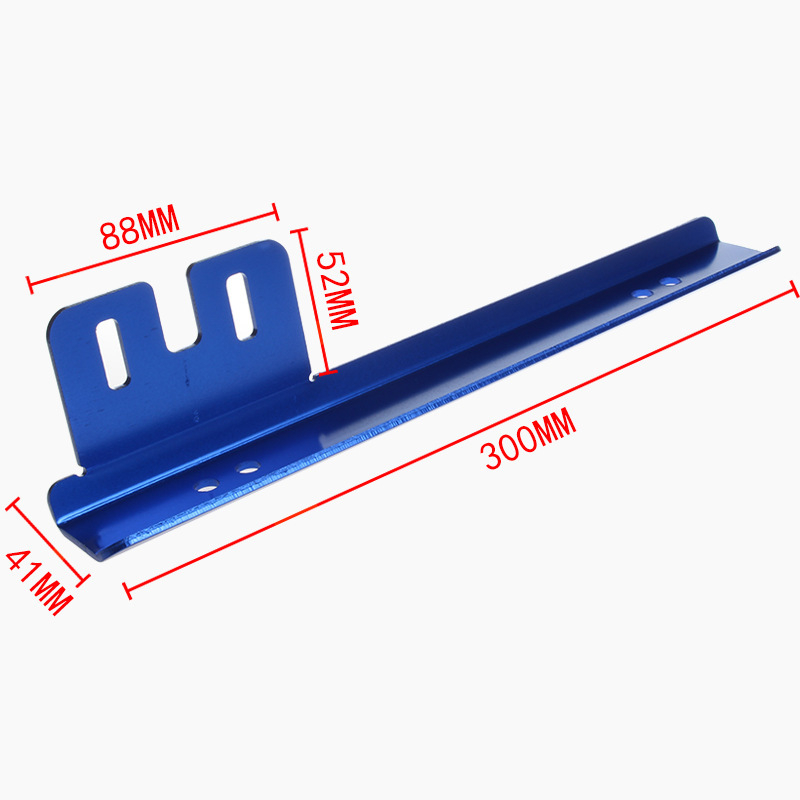 Okvir za registracijsku tablicu od aluminijske legure, Black Works Racing, univerzalni