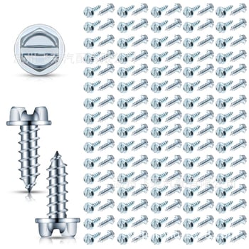 Fei Rong 304 rozsdamentes acél rendszámtábla keret csavarok, részszám frls002, általános modellekhez (0000/0000)