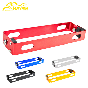 Motocikla numura zīmes turētājs, CNC-pielāgots alumīnija sakausējuma rāmis, universāla saderība, CPJ-002 no RAYANA, taisnstūra regulējams dizains