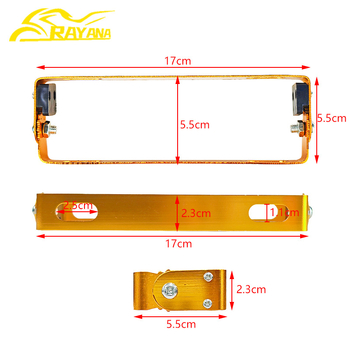 Motocikla numura zīmes turētājs, CNC-pielāgots alumīnija sakausējuma rāmis, universāla saderība, CPJ-002 no RAYANA, taisnstūra regulējams dizains