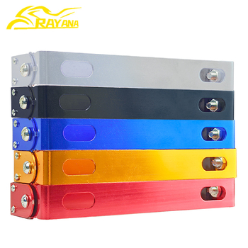 Motocikla numura zīmes turētājs, CNC-pielāgots alumīnija sakausējuma rāmis, universāla saderība, CPJ-002 no RAYANA, taisnstūra regulējams dizains