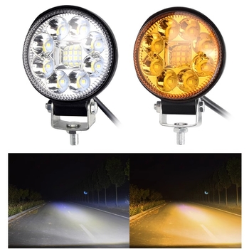 Proiector LED pentru camion, lumină de mers înapoi, 12/24V, 6W, carcasă din aluminiu, 12 LED