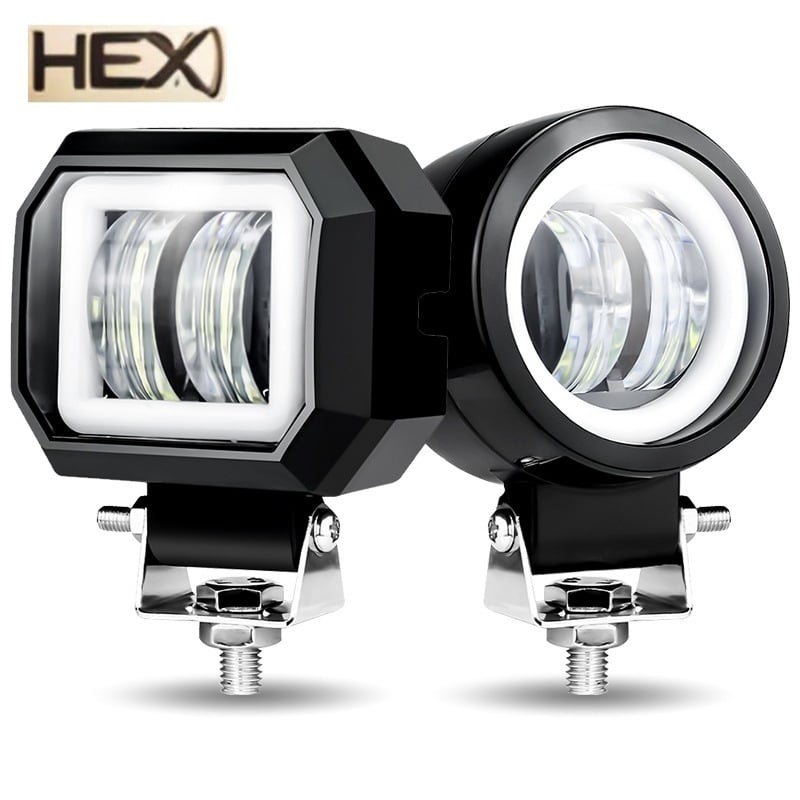 Lampa LED de lucru pentru mașină – far de ceață frontal, 20W, 9-80V, 3000 lm, carcasă din plastic