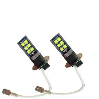 Lampă LED de ceață pentru automobil – model H1/H3, 12-30V, 5W, flux luminos 500 lm, durată de viață 50.000–100.000 h