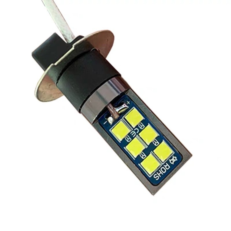 Lampă LED de ceață pentru automobil – model H1/H3, 12-30V, 5W, flux luminos 500 lm, durată de viață 50.000–100.000 h